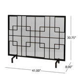 Modern Single PanelIron Firescreen - NH542903