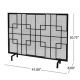 Modern Single PanelIron Firescreen - NH542903