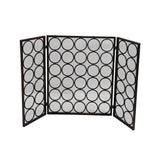 Modern Three Panel Iron Firescreen - NH111903