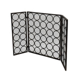 Modern Three Panel Iron Firescreen - NH111903