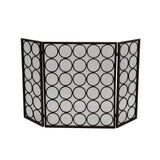 Modern Three Panel Iron Firescreen - NH111903