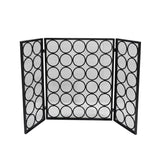 Modern Three Panel Iron Firescreen - NH111903