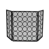 Modern Three Panel Iron Firescreen - NH111903