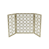 Modern Three Panel Iron Firescreen - NH111903