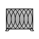 Modern Single PanelIron Firescreen - NH052903