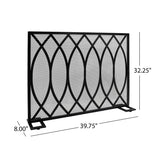 Modern Single PanelIron Firescreen - NH052903