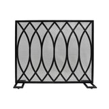 Modern Single PanelIron Firescreen - NH052903