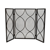 Modern Three Panel Iron Firescreen - NH431903