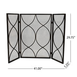 Modern Three Panel Iron Firescreen - NH431903