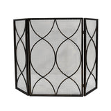 Modern Three Panel Iron Firescreen - NH431903