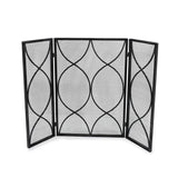 Modern Three Panel Iron Firescreen - NH431903