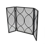 Modern Three Panel Iron Firescreen - NH431903