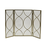 Modern Three Panel Iron Firescreen - NH431903