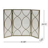 Modern Three Panel Iron Firescreen - NH431903