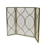 Modern Three Panel Iron Firescreen - NH431903