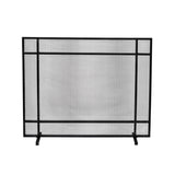 Modern Single Panel Iron Firescreen - NH252903