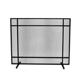 Modern Single Panel Iron Firescreen - NH252903