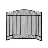 Contemporary Three Panel Iron Firescreen - NH801903