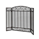 Contemporary Three Panel Iron Firescreen - NH801903