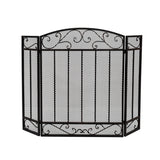 Contemporary Three Panel Iron Firescreen - NH801903