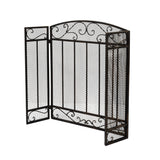 Contemporary Three Panel Iron Firescreen - NH801903