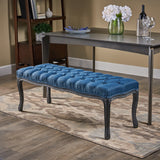 Tufted Diamond Dining Bench with Rubberwood Legs - NH279803