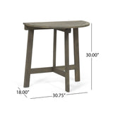 Outdoor Half-Round Acacia Wood Bistro Table - NH618903