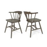 Farmhouse Spindle Back Rubberwood Dining Chairs (Set of 2) - NH192903