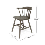 Farmhouse Spindle Back Rubberwood Dining Chairs (Set of 2) - NH192903