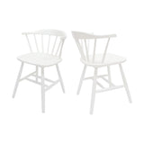 Farmhouse Spindle Back Rubberwood Dining Chairs (Set of 2) - NH192903