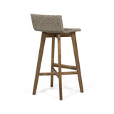 Outdoor Wood & Wicker Barstools (Set of 4) - NH360013