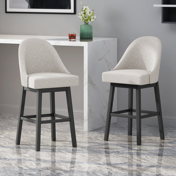 Modern Upholstered Swivel Bar Stool - NH253113