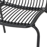 Outdoor Modern Iron 2 Seater Chat Set - NH627013