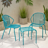 Outdoor Modern Iron 2 Seater Chat Set - NH627013