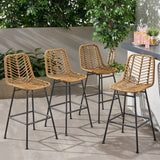 Outdoor Wicker Barstools (Set of 4) - NH750013