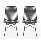 Silverdew Indoor Wicker Dining Chairs (Set of 2)