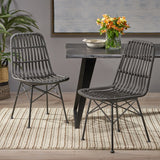 Silverdew Indoor Wicker Dining Chairs (Set of 2)