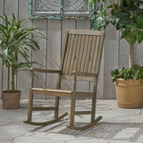 Outdoor Acacia Wood Rocking Chair - NH896903