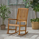 Outdoor Acacia Wood Rocking Chair - NH896903