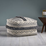 Faux Yarn Pouf Ottoman - NH748903