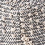 Contemporary Handcrafted Faux Yarn Pouf - NH073513