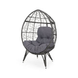 Indoor Wicker Egg Shape Chair with Cushion - NH813113