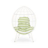 Indoor Wicker Egg Shape Chair with Cushion - NH813113