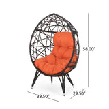 Indoor Wicker Egg Chair with Cushion - NH323113