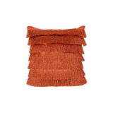 Glam Square Fabric Pillow Cover with Fringes - NH824013