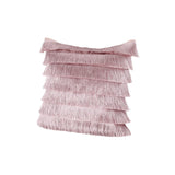 Glam Square Fabric Pillow Cover with Fringes - NH824013