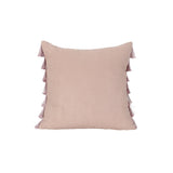 Glam Square Fabric Pillow Cover with Fringes - NH824013