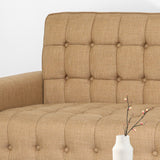 Tufted Velvet Sofa with Gold Tipped Tapered Legs - NH772903