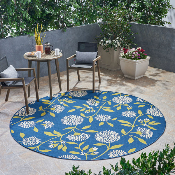 Outdoor Floral Area Rug - NH625803