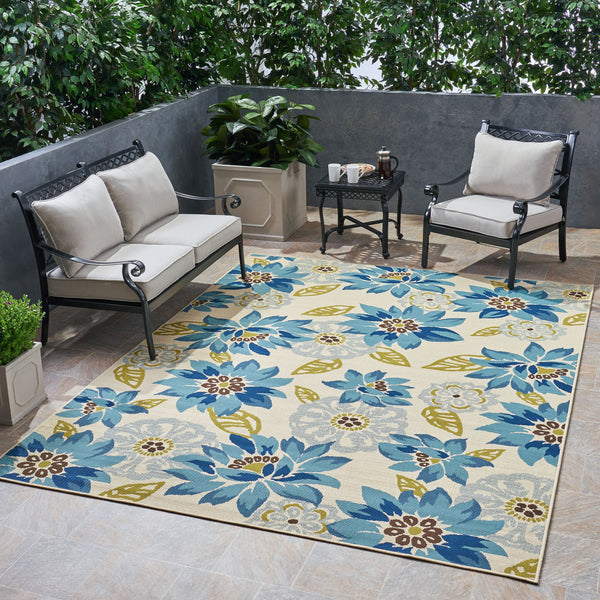 Outdoor Floral Area Rug - NH135803